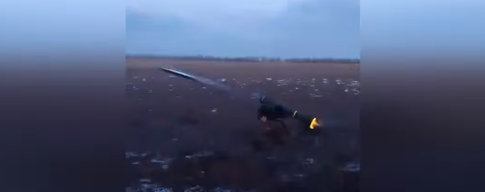 Поблизу Мар'їнки український десантник з 
