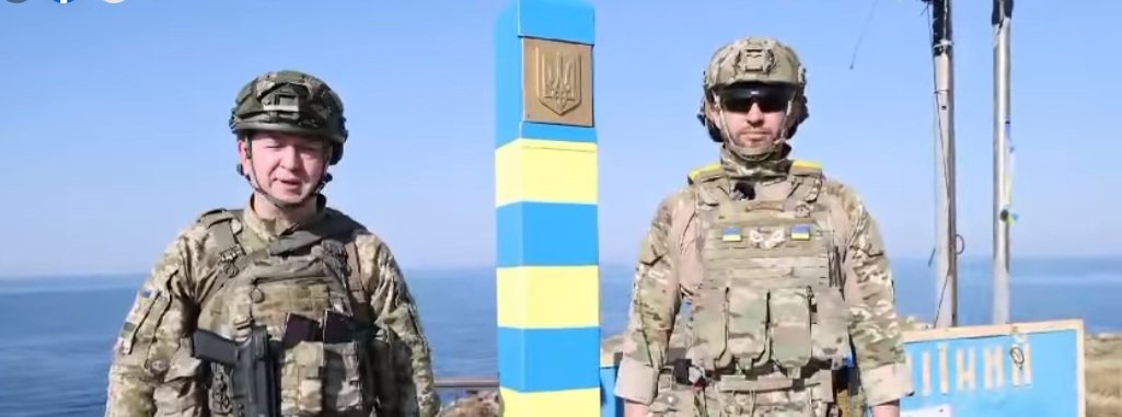 На острові Зміїний встановлили новий прикордонний знак, - ВІДЕО