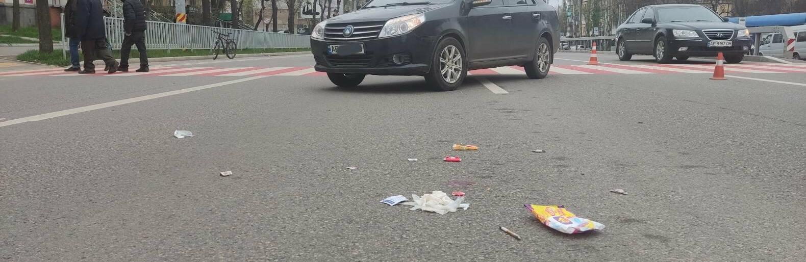 У Кривому Розі Geely збив пішохода, - ФОТО