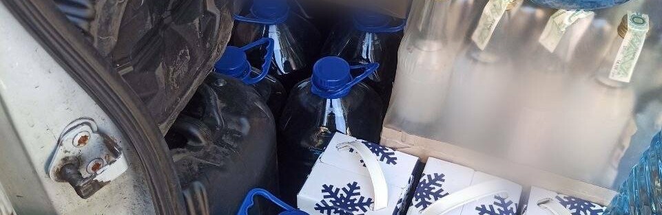 У Кривому Розі патрульні виявили автомобіль з безакцизним алкоголем, - ФОТО