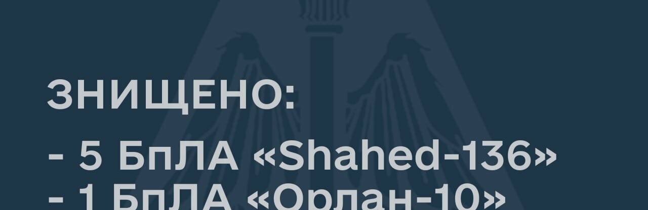 Повітряні Сили ЗСУ знищили 5 
