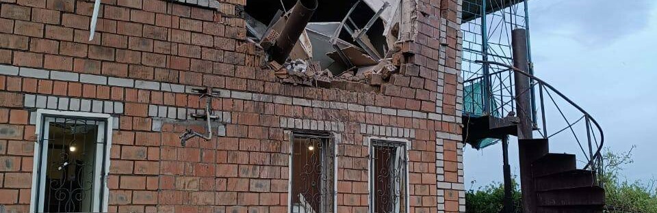 Увечері 24 травня ворог атакував Нікопольський район дроном-камікадзе, влучив у приватний будинок