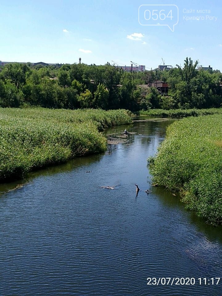 Криворожские экологи отобрали пробы воды в реке Ингулец ...