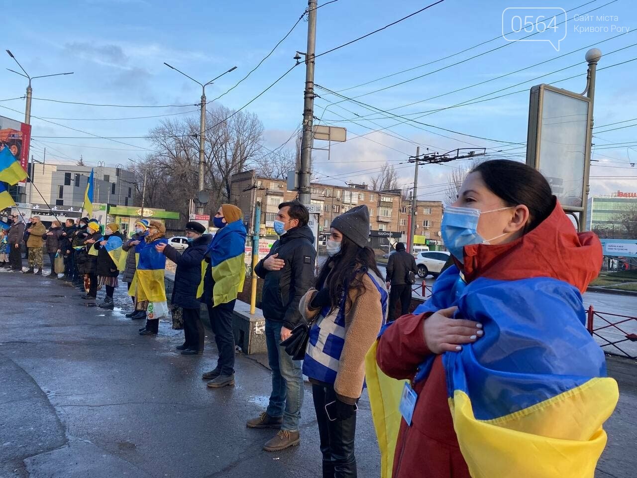 "Вместе по собственной воле с 1919": в День Соборности Украины криворожане создали Цепь единства, - ФОТО, ВИДЕО (ДОПОЛНЕНО), фото-34