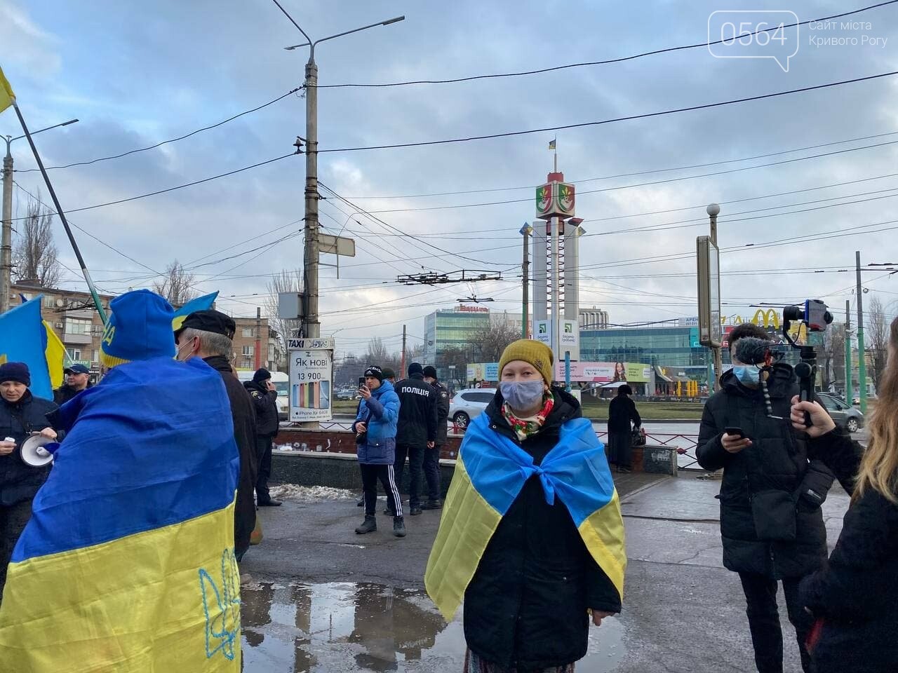 "Вместе по собственной воле с 1919": в День Соборности Украины криворожане создали Цепь единства, - ФОТО, ВИДЕО (ДОПОЛНЕНО), фото-11