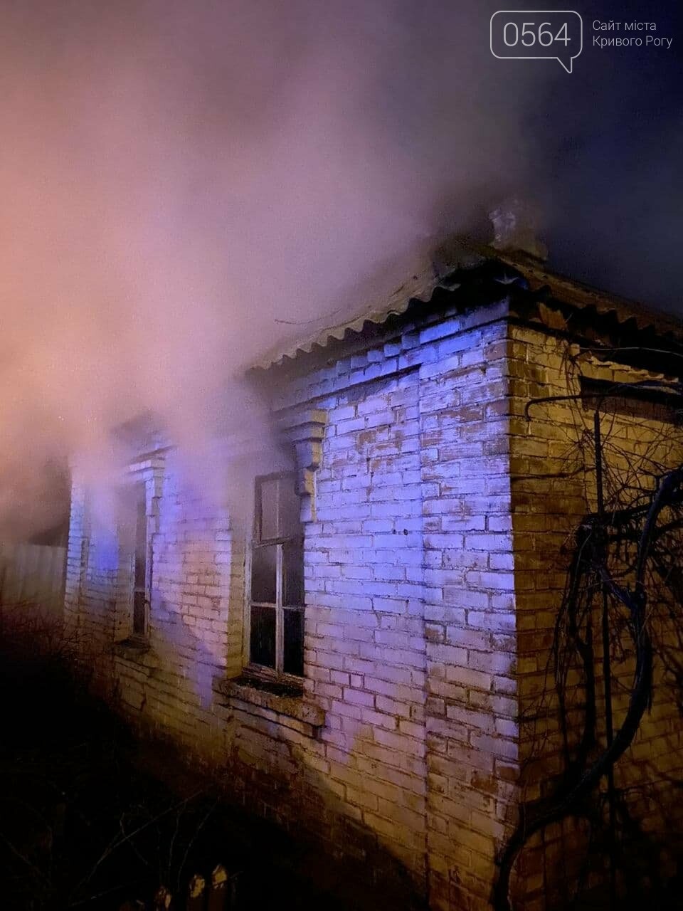 В Кривом Роге во время ночного пожара сгорела часть дома, - ФОТО , фото-6
