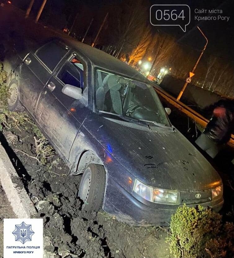 Пьяный криворожанин, припарковавшийся на клумбе, пытался "откупиться" от копов за 10 000 гривен, - ФОТО , фото-2