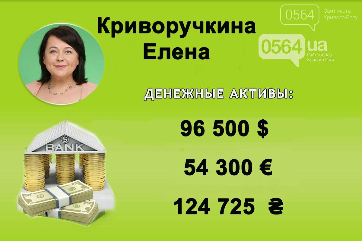 Сколько "налички" задекларировала криворожский народный депутат Елена Криворучкина, - ДЕКЛАРАЦИЯ , фото-1