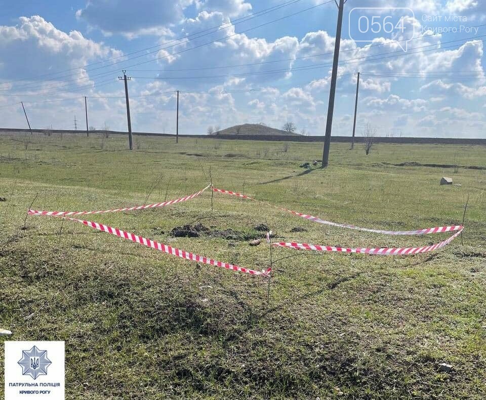 В поле под Кривым Рогом нашли устаревший артиллерийский снаряд, - ФОТО, фото-2