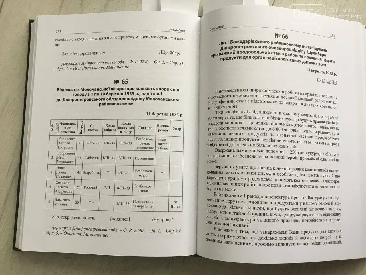 В Центральной библиотеке Кривого Рога презентовали уникальный сборник документов о Голодоморе 1932 - 1933 годов, - ФОТО, ВИДЕО, фото-8