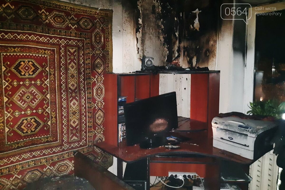 В Кривом Роге ночью горела квартира, - ФОТО, фото-2