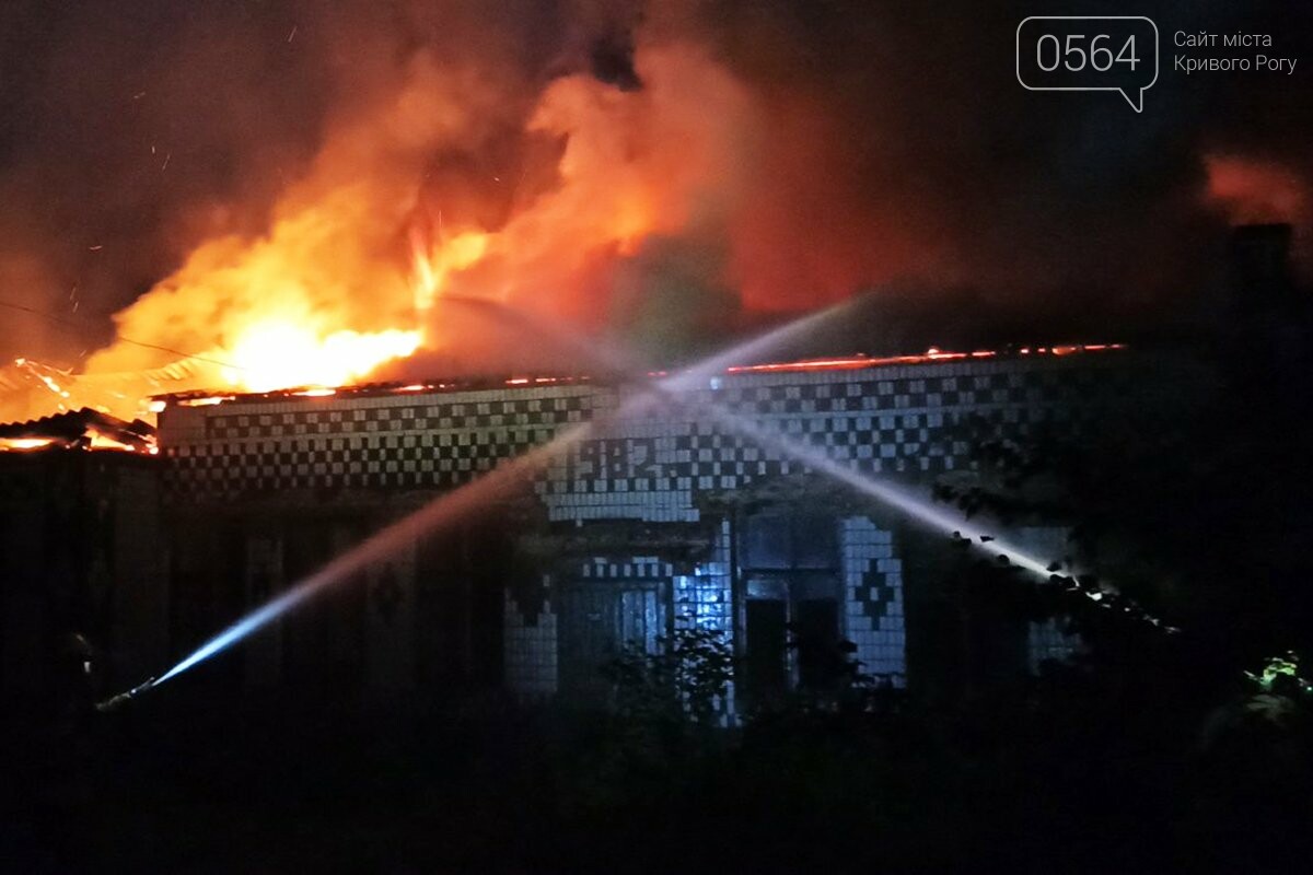 В Криворожском районе спасатели ночью несколько часов тушили масштабный пожар, - ФОТО, фото-4