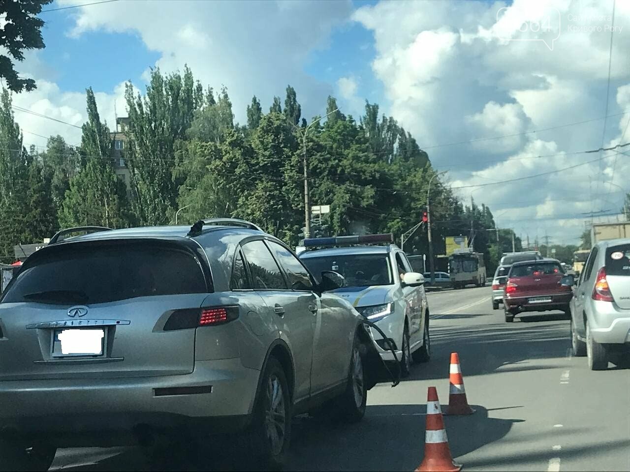 Криворожанин на машине, которая числится в угоне, попал в 2 ДТП и пытался скрыться, - ФОТО, фото-1