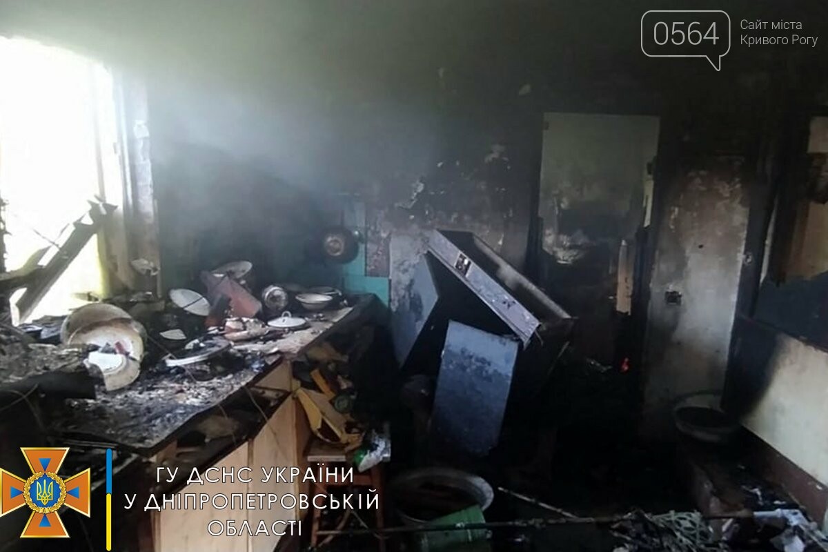 Во время пожара в Кривом Роге пострадала женщина, - ФОТО, фото-3