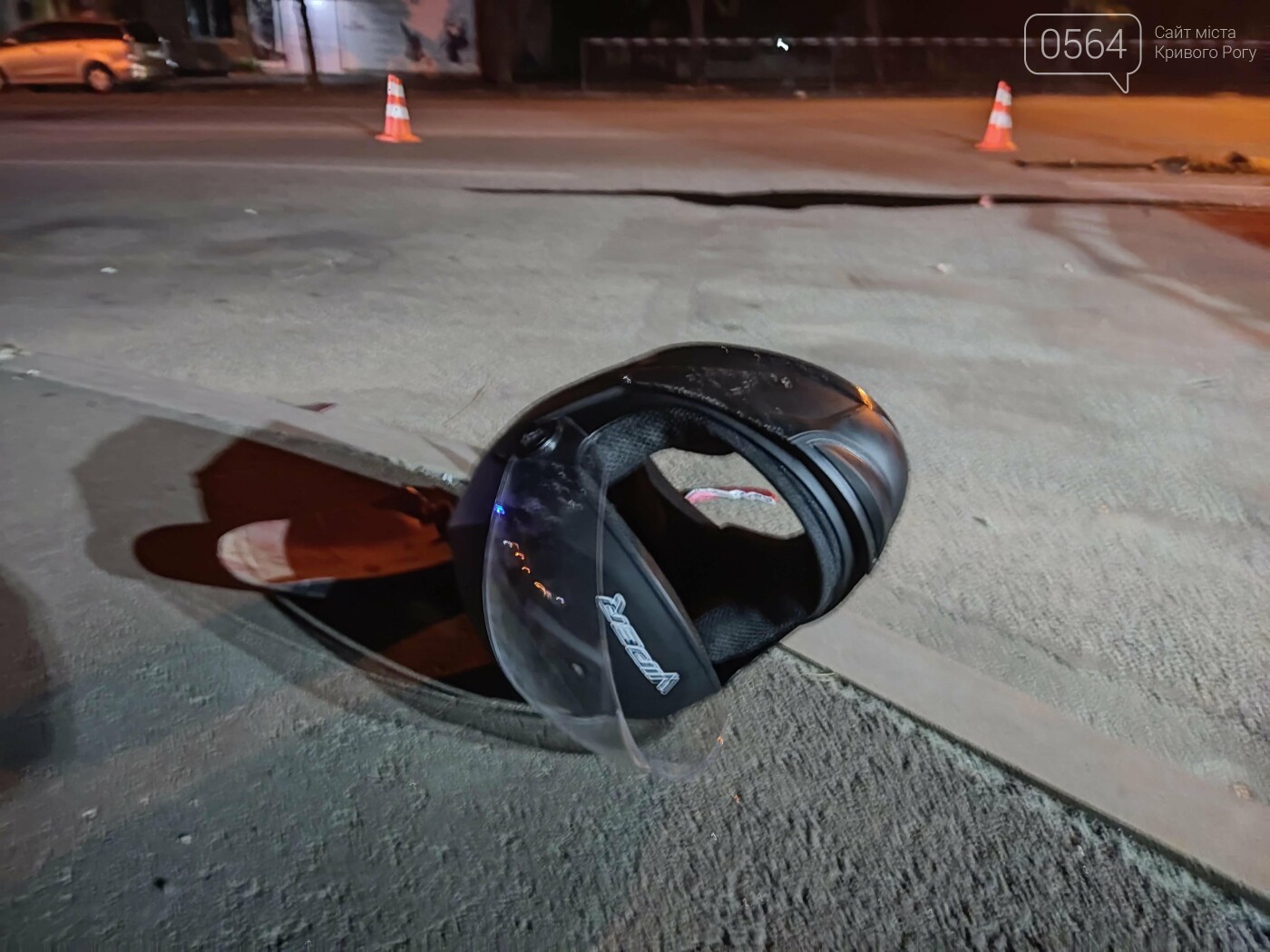Ночью в Кривом Роге мотоцикл влетел в Ford, - ФОТО, ВИДЕО, фото-6