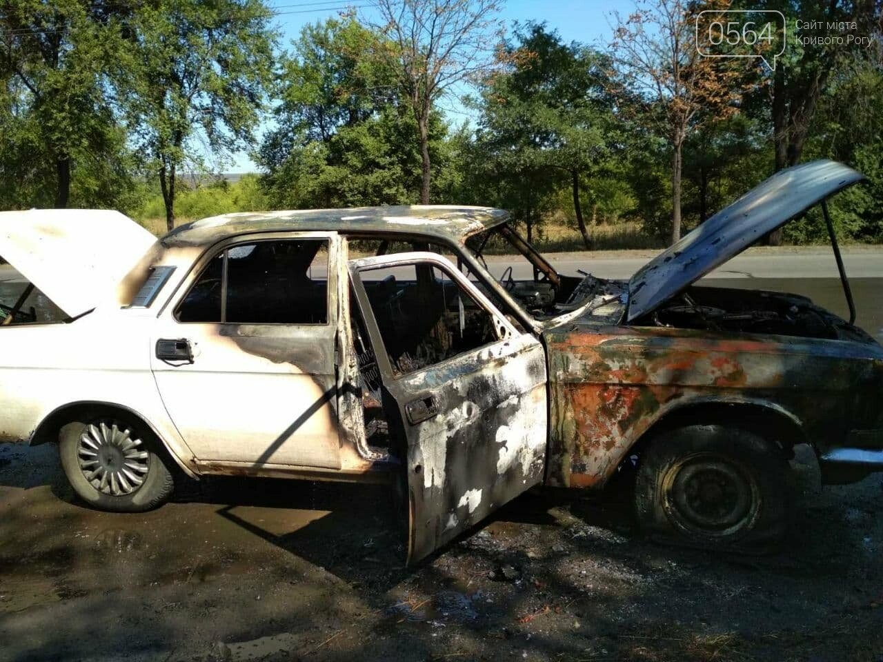 В Кривом Роге на ходу загорелся автомобиль: пострадали 2 человека, - ФОТО , фото-4