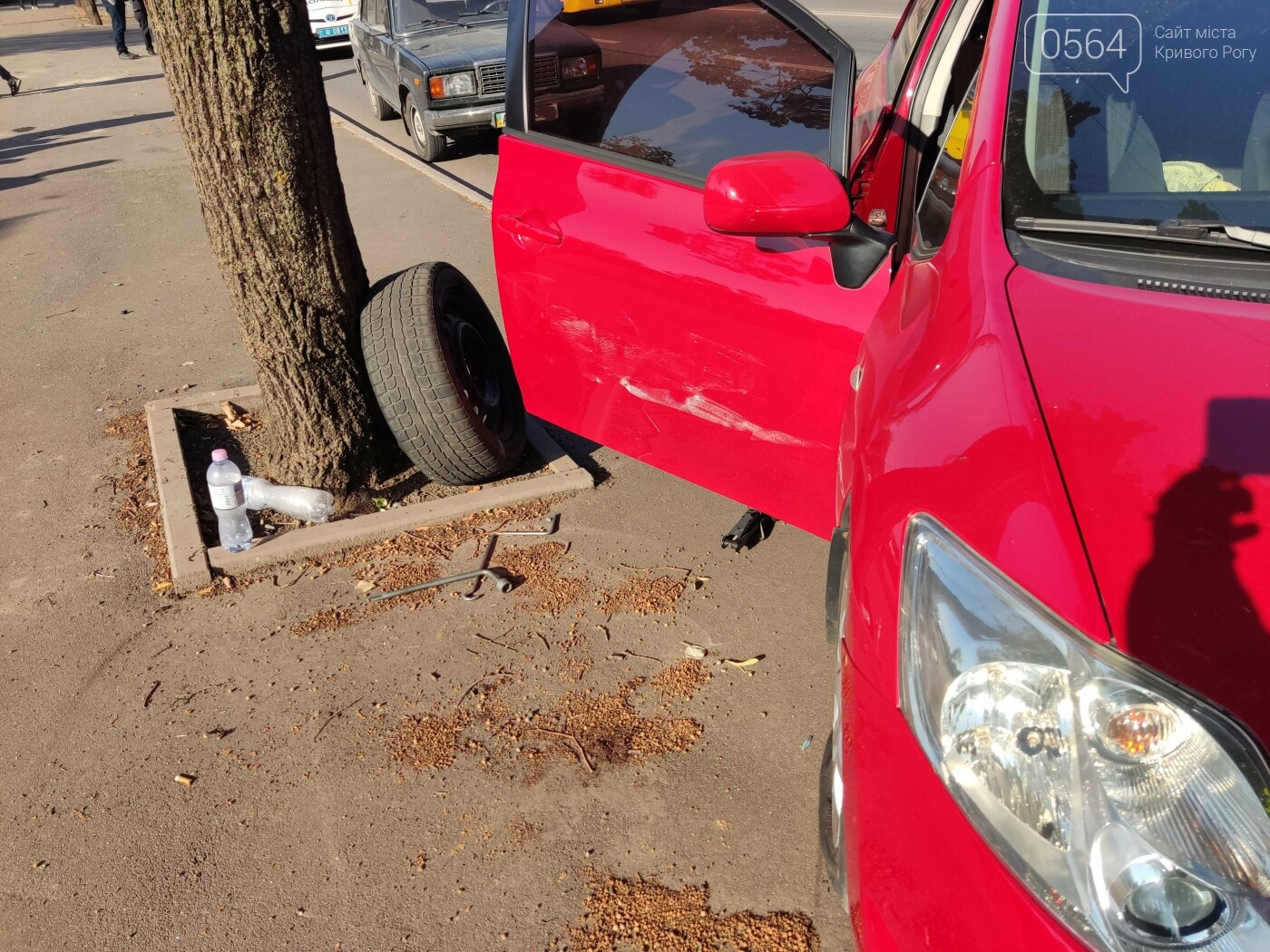 Неудачно перестроился: в Кривом Роге после столкновения Toyota вылетела на тротуар, - ФОТО, фото-7
