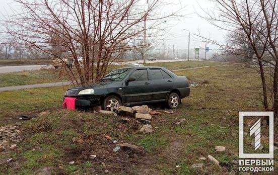 В Кривом Роге возле дамбы Chery слетела в кювет, - ФОТО  , фото-2