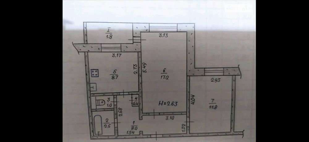 Купить квартиру в Кривом Роге: сколько стоит двухкомнатная квартира на 95-м квартале, - ФОТО, фото-43