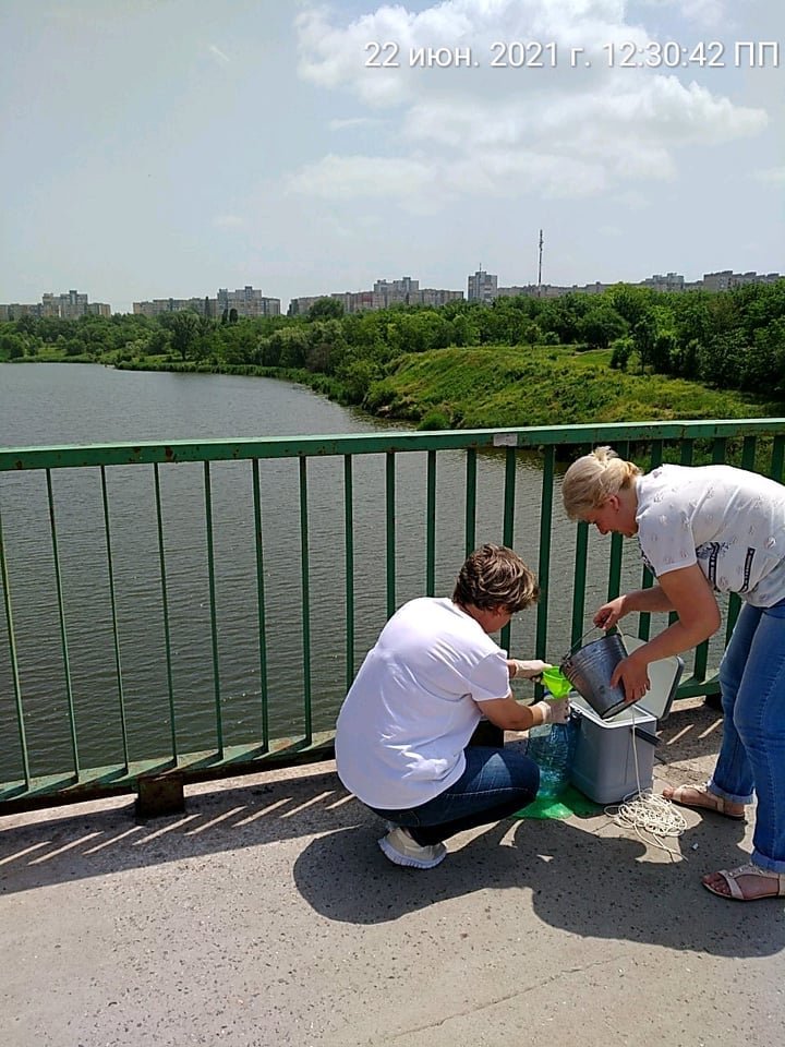 В Кривом Роге отобрали пробы воды в реке Саксагань для лабораторных исследований, - ФОТО , фото-1