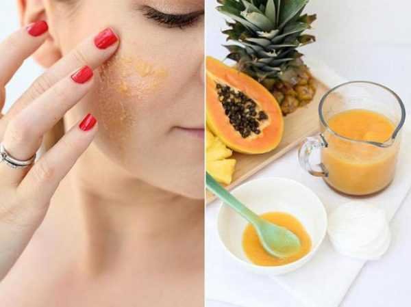 рецепт домашнего скраба для лица с ананасом и папайей