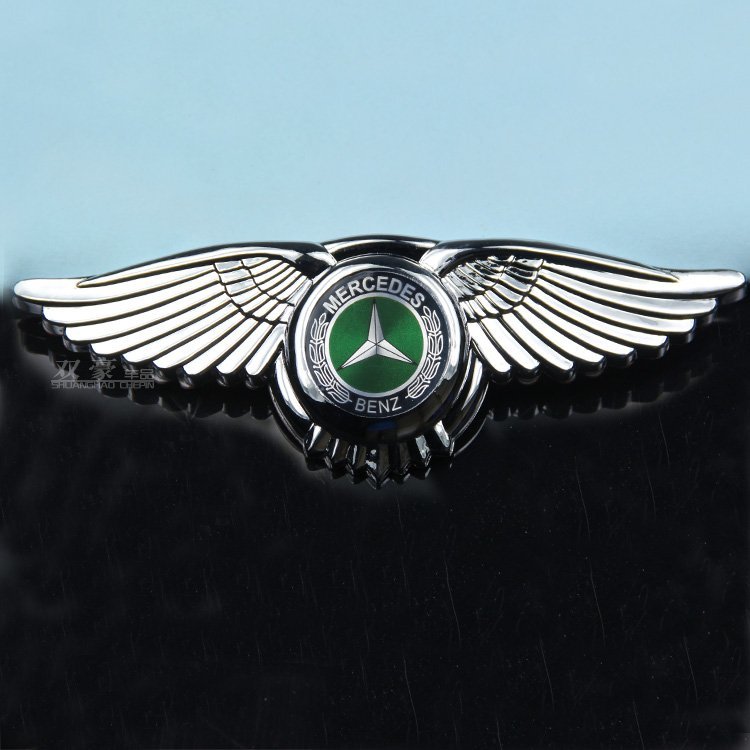 Mercedes-Benz-Badge-Emblem-3D-Car-Logo-Wings-Sticker-Front-Hood-Bonnet