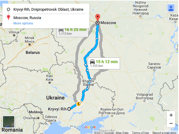 Схема маршруту